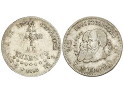 Medalla a los Pacificadores de Bolivia. Al valor y al talento. 1865. ...