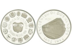 10.000 Pesos. 1991. 27,26 grs. AR. I Serie Iberoamericana. Encuentro ...