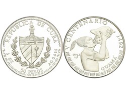 50 Pesos. 1992. V CENTENARIO DESCUBRIMIENTO DE AMÉRICA. 155,47 grs. ...