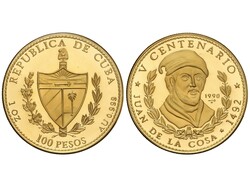 100 Pesos. 1990. V CENTENARIO DESCUBRIMIENTO DE AMÉRICA. 31,05 grs. ...