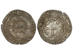 Blanc. HENRI D´ ALBRET. SEÑORÍO DE BEARN. 1,89 grs. Ve. Pátina. ...