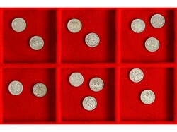 Lote 14 monedas 1/4 Real. 1861 a 1894. AR. Años: 1861, 62, 66, 67, ...