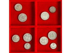 Lote 10 monedas 1/2 y 1/4 Real. 1879 a 1901. AR. Años: 1/4 (1888, 91 ...