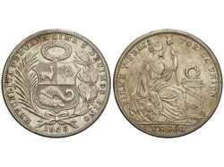 1 Sol. 1926. 24,84 grs. AR (500). Pátina. KM-218. EBC-.