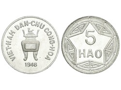 5 Hao. 1946. 2,39 grs. Al. KM-2.2. SC.