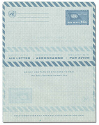 1960, 10¢ Air Letter Sheet, Double Print, One Inverted (Scott UC4 ...