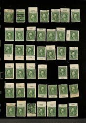 "Outnumbered" Exhaustive Plate Number Singles Holding, 1914 (Scott ...