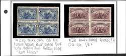 6605065: USA 1893 Kolumbus Ausgabe - Einheit mit Plattennummer