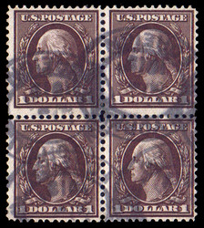 6605090: USA 1908-15 Washington-Franklin Ausgabe - Einheit mit Plattennummer