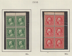 6605090: USA 1908-15 Washington-Franklin Ausgabe