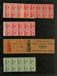 7999: United States Post Saving Stamps - Bulk lot