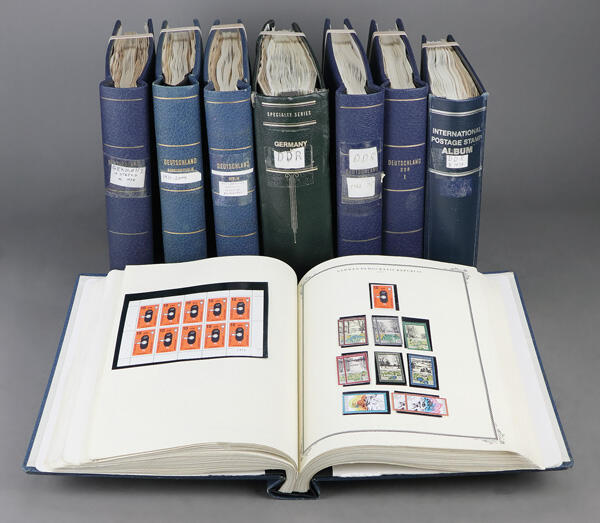 German Area, Eight-Volume Collection, Lighthouse or Scott albums with ...