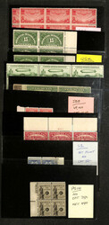 Dealer Back-of-the-Book Plate Blocks, 1913-2008, 31 counter cards ...