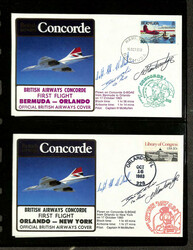 "It's a Small Worldwide" Concorde with Disney Cachets Collection, ...