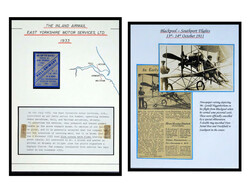 Great Britain, Airmail Exhibition Collection, 1911-33, on album pages ...