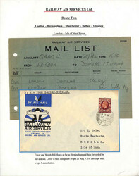 Great Britain, Railway Air Services Extensive Collection, 1934-38, an ...