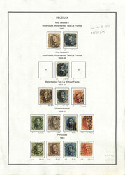Belgium, Highly Complete Mostly Mint Collection, 1850-2001, Two large ...