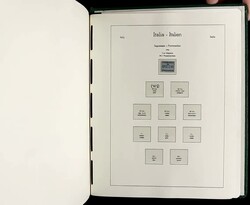 Italy Collection to 1969, in three Lighthouse or Schaubek hingeless ...