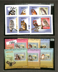 Worldwide "Blue-Chip Stock" Of Owls Topical: Sheets, Covers, Proofs ...