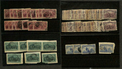 1893, 1¢-$2 Columbians, Used Stock Compilation, #230-242; over 200 ...