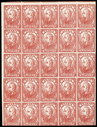 Swart's City Dispatch Post, 1849-53 (2¢) red (Scott 136L4), Stone 2, ...