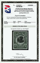 1915, 1c Balboa, green & black, type III overprint (Scott 46), o.g., ...