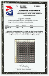 1925, 3¢ Lincoln, sharp "A" (Scott 85), top left full pane of 100 ...