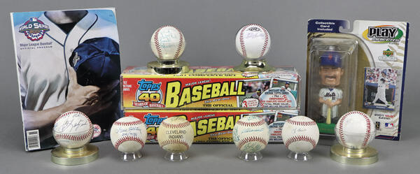 Hodgepodge Collection of Baseball Ephemera Including Autographed ...