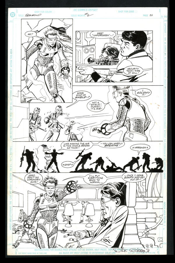 Future Comics "Freemind" Original Comic Art, issue #2, page 21; ...