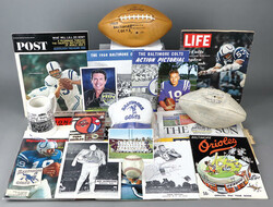 Collection of Baltimore Colts and Orioles Autographs, Yearbooks, & ...
