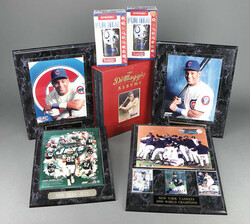 Lot of Baseball and Football Memorabilia Including Plaques, Colt Fun ...