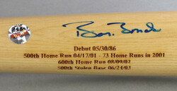 Barry Bonds Signed Engraved Commemorative Limited Edition Rawlings ...