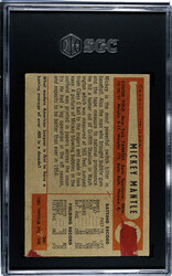 1954 Bowman #65 Mickey Mantle SGC Authentic Altered.