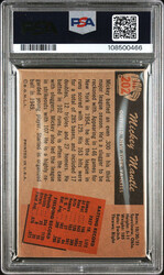 1955 Bowman #202 Mickey Mantle PSA 3 VG, Very Good 3