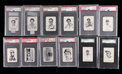 1950 Callahan HOF (65) Card Collection With (12) Cards Graded, graded ...