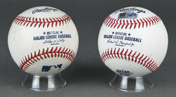 Pair Of Autographed Baseballs Signed by Randy Johnson & CC Sabathia, ...