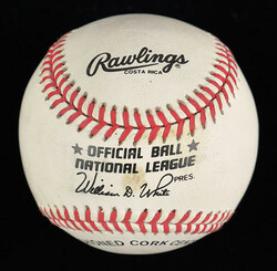 Pete Rose Autographed Official National League Baseball, signed on ...
