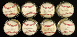 Collection Of (23) Autographed Baseballs W/ (21) Being Hall Of Famers ...