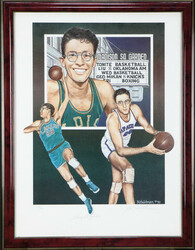George Mikan "Unstoppable" Autographed Limited Edition Lithograph ...
