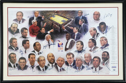 "Coaches vs. Cancer" Lithograph Signed by 29 NCAA Coaches Limited ...