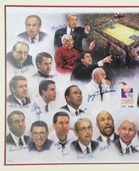 "Coaches vs. Cancer" Lithograph Signed by 29 NCAA Coaches Limited ...
