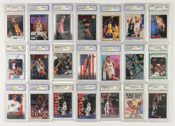 Collection of Graded Basketball Cards Including Stars Such as Lebron ...