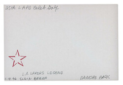 Group Of Basketball Autographed Signature Cards, highlights include: ...