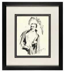 Framed Count Dracula Portait Autographed By Bela Lugosi, vintage 8x10 ...