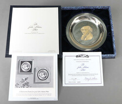 1972 "John Adams" Silver Limited Edition Franklin Mint Collectible ...