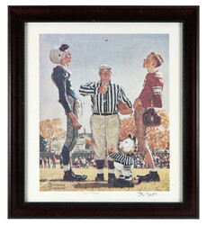 Jim Davis Garfield & Norman Rockwell Mashup "Coin Toss" Painting ...
