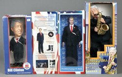 Group of (7) Political Related Dolls including Bill Clinton, George ...