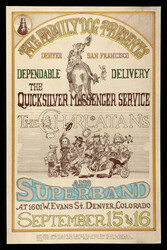 FD D-2 Quicksilver Messenger Service & The Charlatans Concert Poster ...