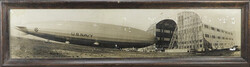 Airship USS Los Angeles Wall Photo, Pennant, and Personal Telegrams, ...