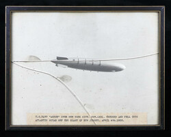Airship USS Akron Balsa Wood Paneling Piece, from the vertical or ...